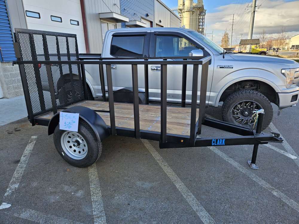 4 by 8 utility trailer, heavy duty, greese ez zert