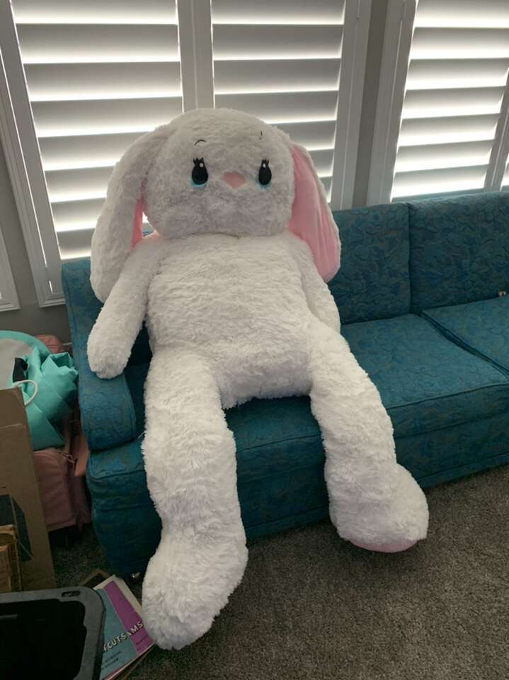 Large Stuffed Easter Bunny Prop Display Photo