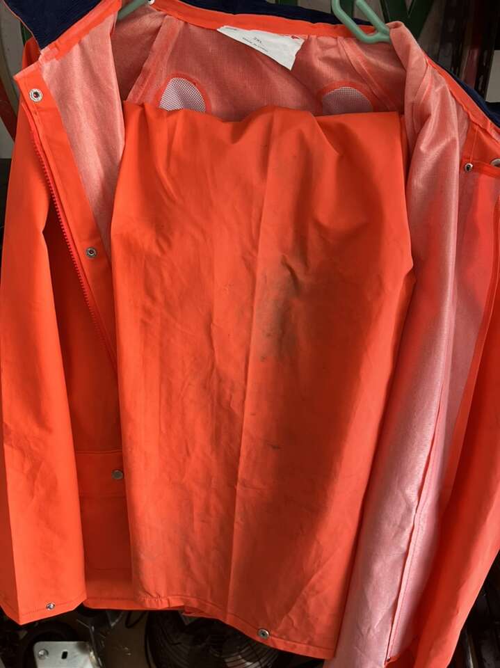 TINGLEY - C44129 - Arc Flash Rain Coat,Cat 2,Orange,2XL with bibs