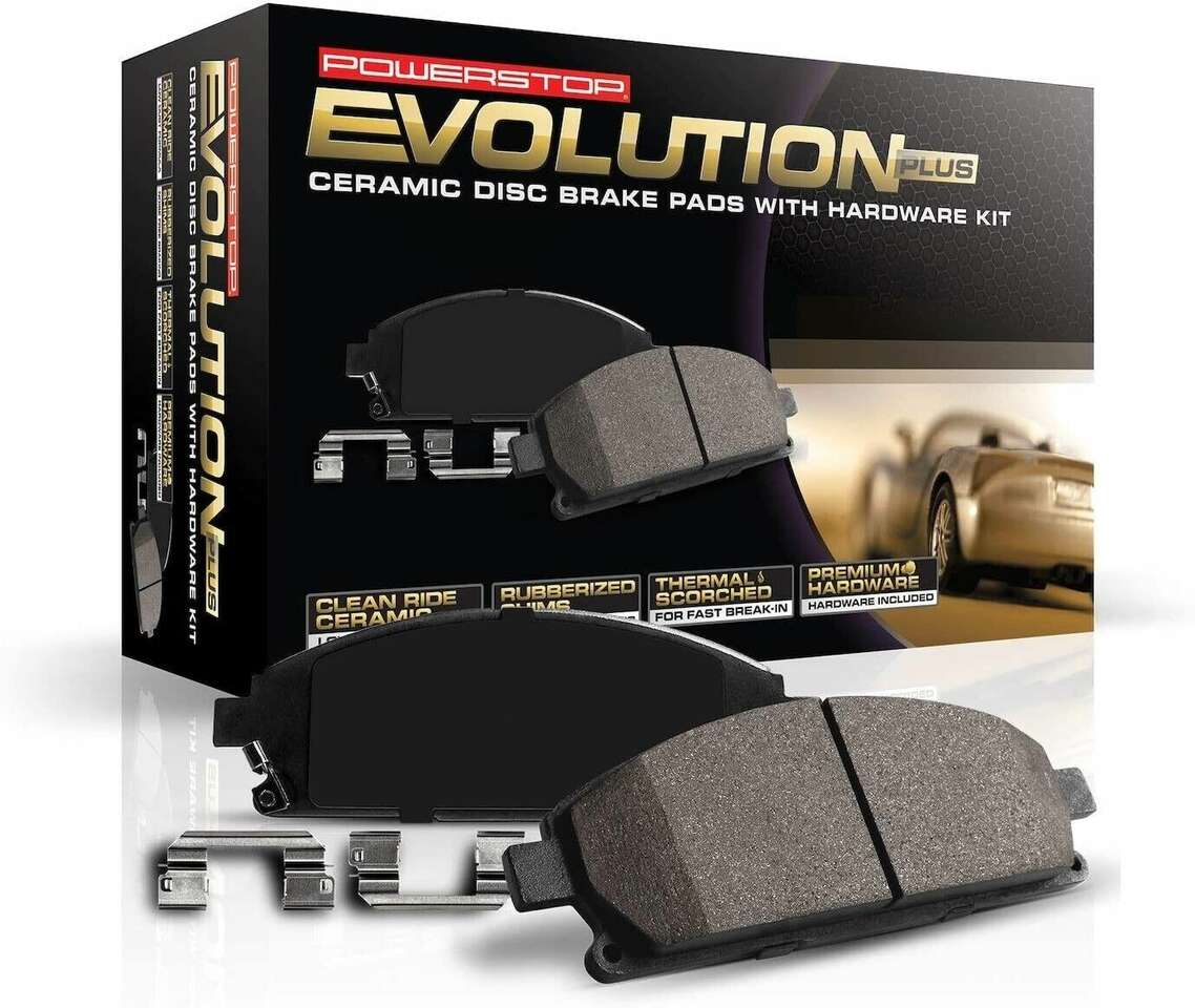 PowerStop 17-924 Z17 Evolution Plus Ceramic Brake Pads W/ Hardware, Chev, GMC, Ford, Mazda, Pontiac, Saturn