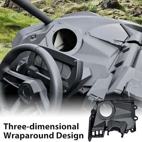 Front Dash Speaker Mount for Can Am X3, Front 6.5 inch Speaker Enclosure Panels for 2017-2024