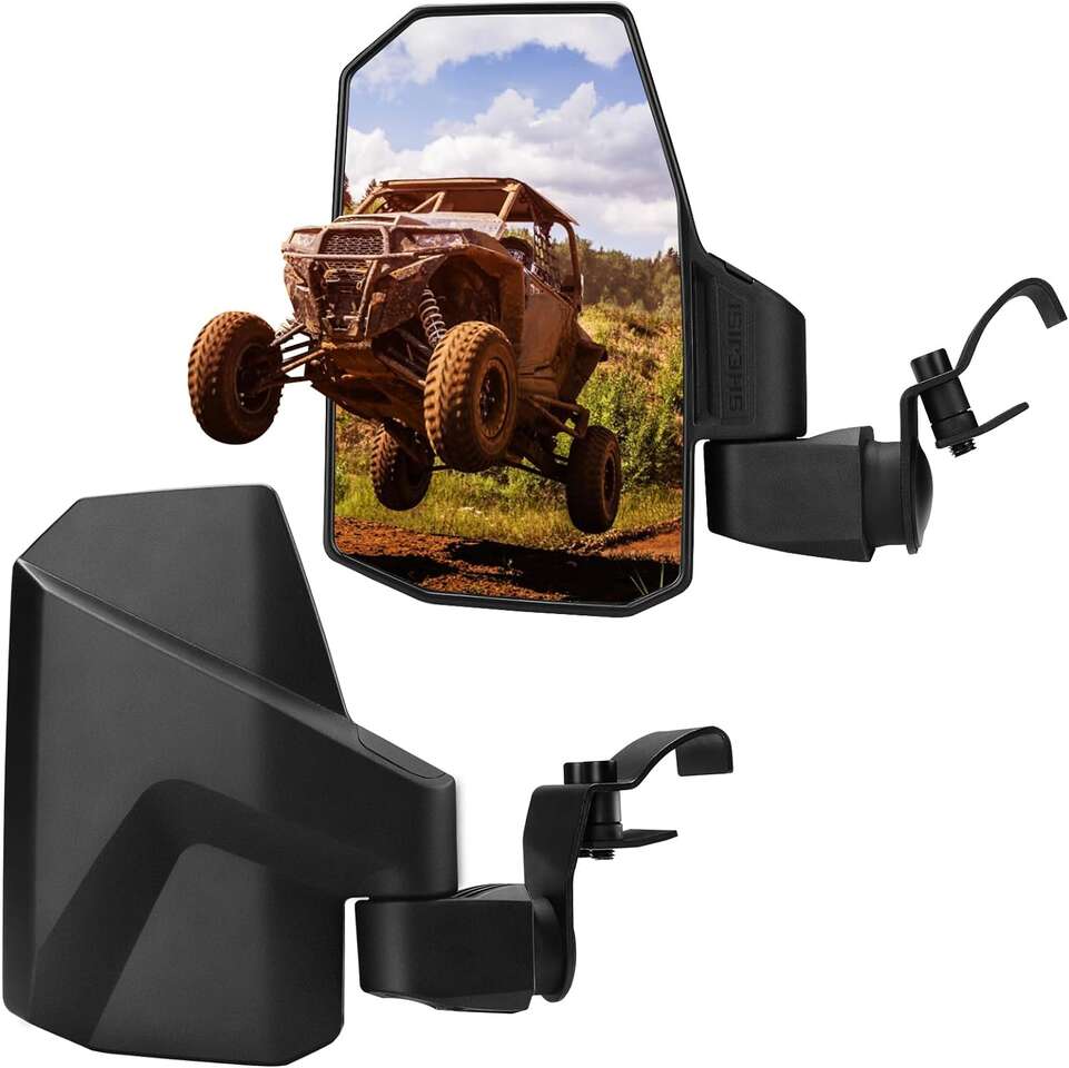 Polaris, Can-am, Side Mirrors, Universal, The Spring Back Feature,#RHUTV-MR204C