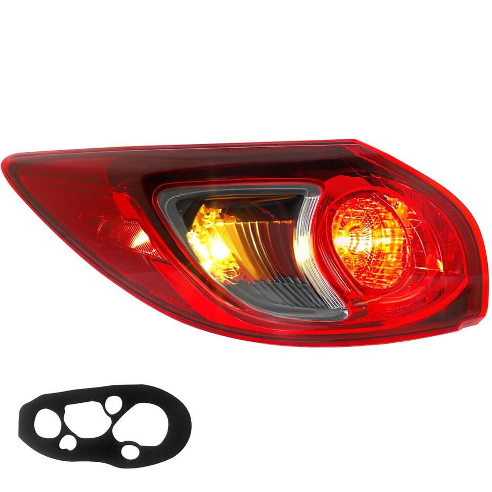 Tail Light Assembly 2013-2016 Mazda CX-5 2013 2014 2015 2016 Mazda CX-5 13 14 15 16 Mazda CX-5 Rear Brake Lamp (Chrome - L)