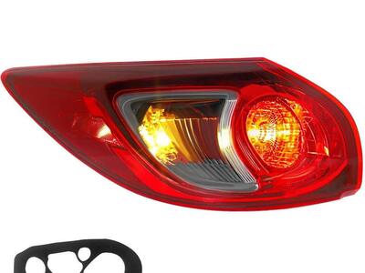 Tail Light Assembly 2013-2016 Mazda CX-5 2013 2014 2015 2016 Mazda CX-5 13 14 15 16 Mazda CX-5 Rear Brake Lamp (Chrome - L)