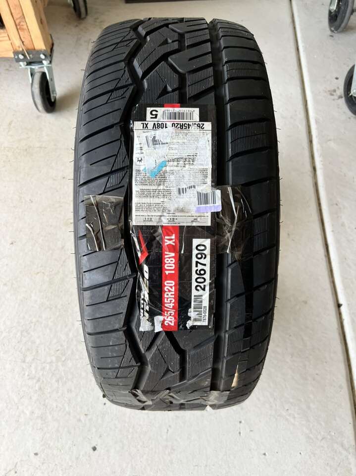 1- New tire - Nitto NT420V 265/45R20 108V XL AS A/S All Season Tire