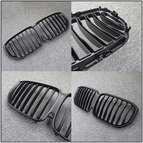 Gloss/Matte Black Front Kidney Grille for BMW New X5/G05 2018-2020 Grille Car Style Refit Bumper Slat Double Line Racing Grill