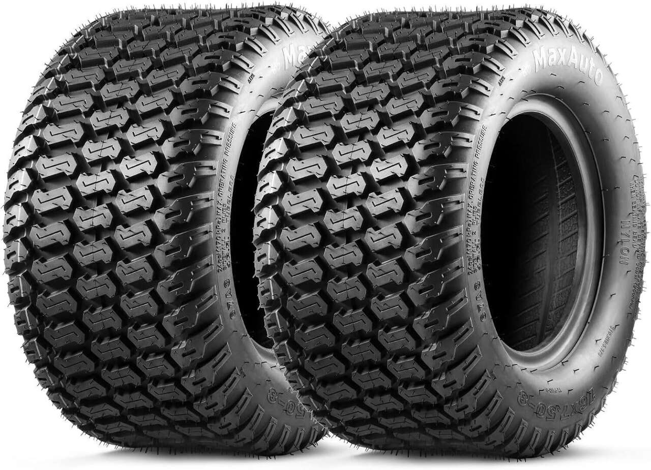 New - 2 Pair-MaxAuto 16x7.50-8 Turf Saver Lawn Tire