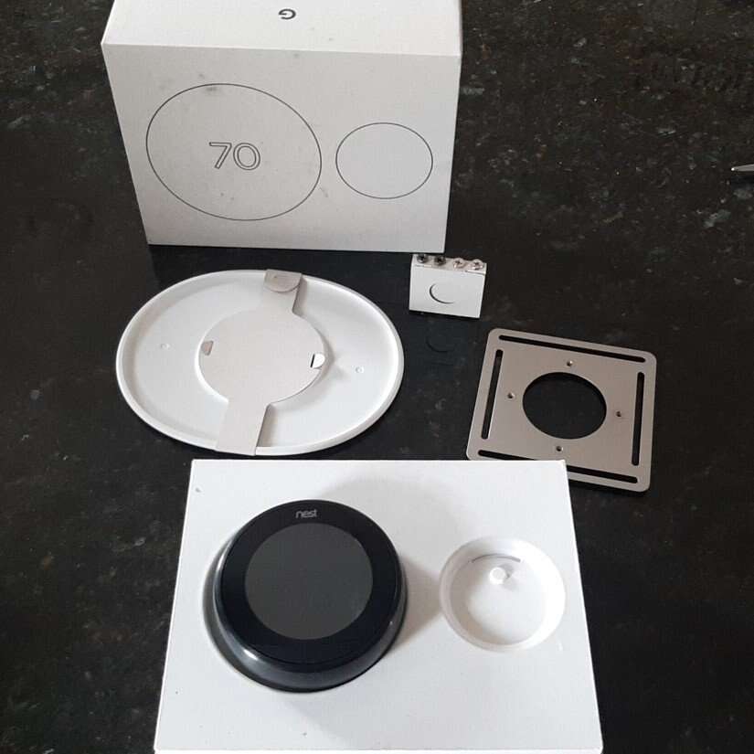 3rd gen Google Nest Smart Learning Thermostat Blac