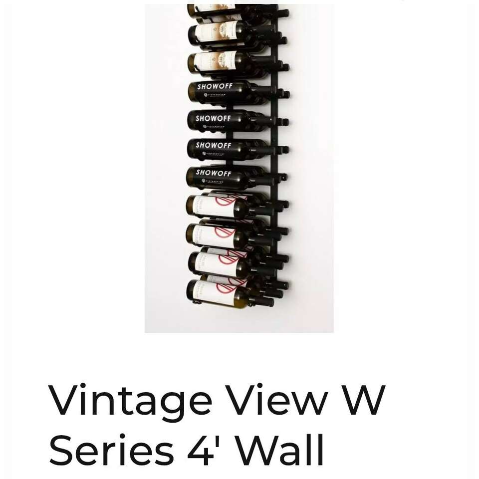 Wall Mounted Wine Rack 36 Bottle Black Wall Mounte