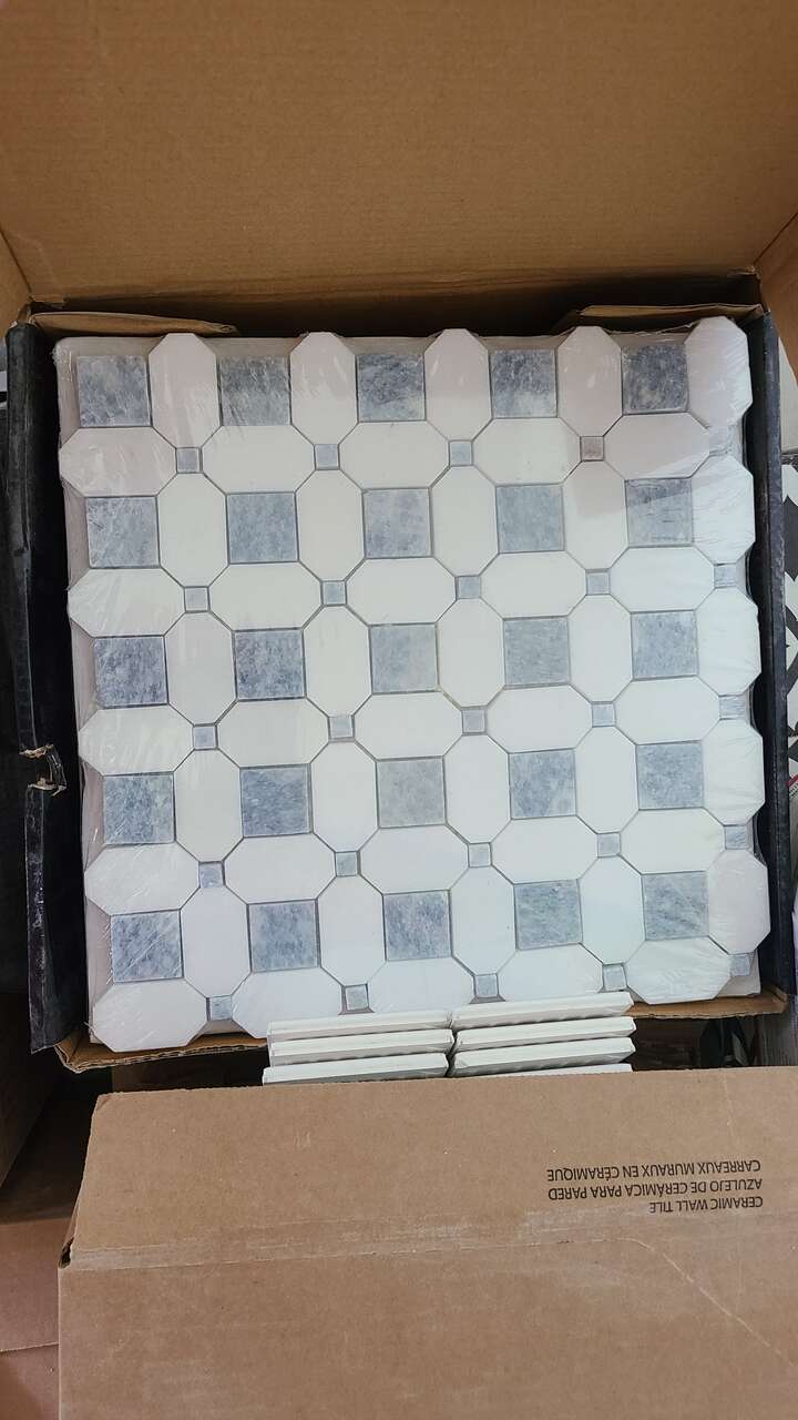 Various kinds of marble and tile for backplash