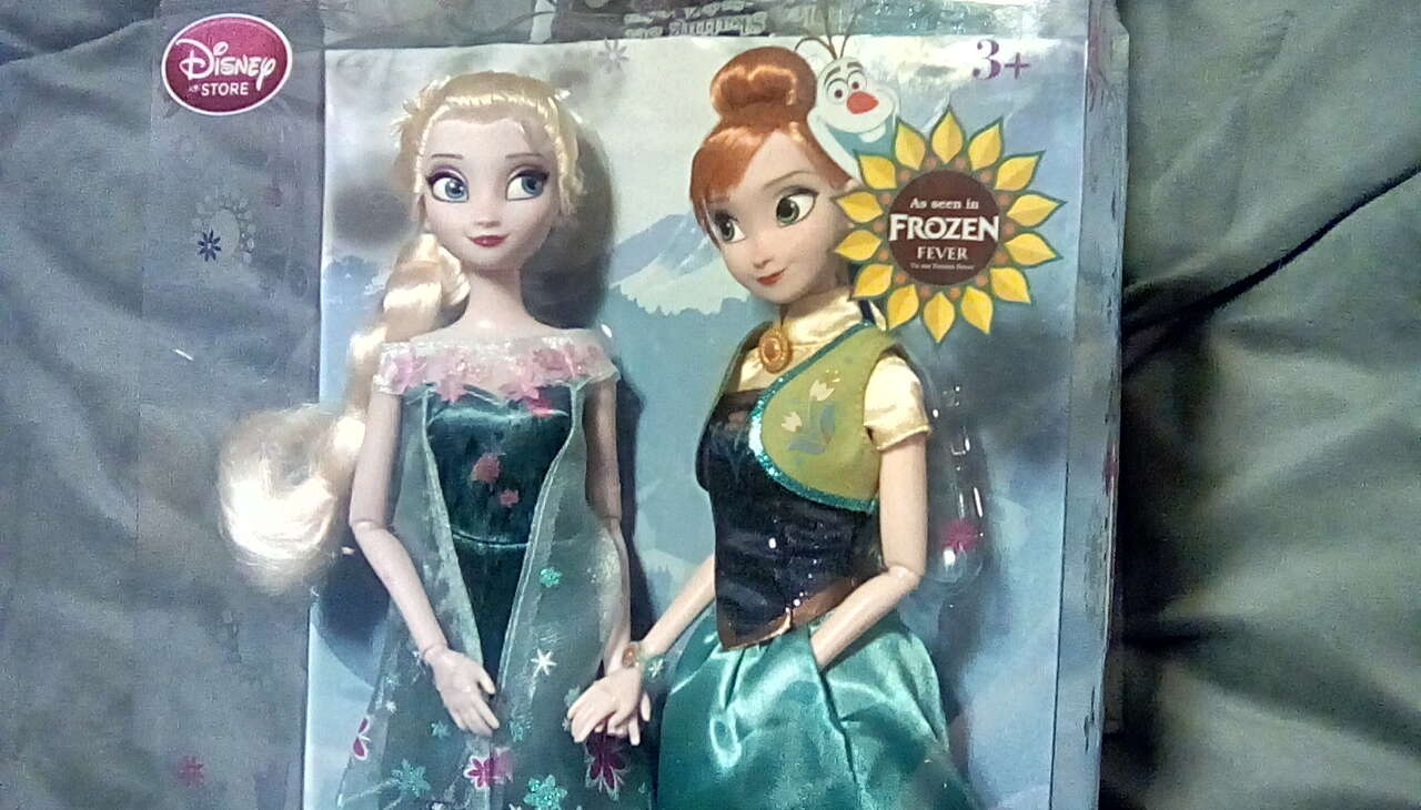 Disney Barbie Anna and Elsa doll set, FROZEN forever summer solstice