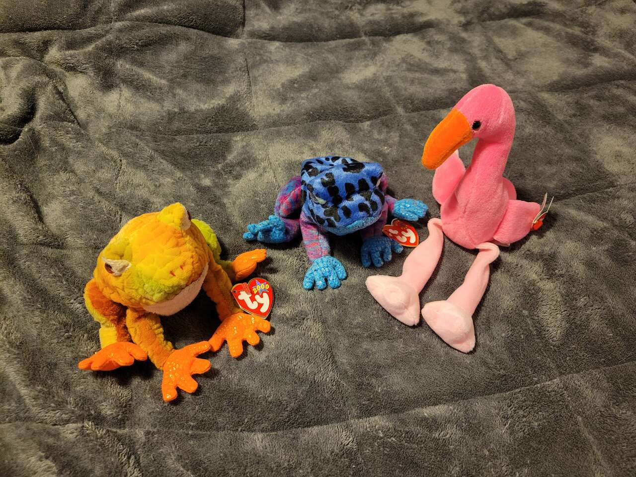Beanie baby babies... Pinky, Dart, Prince