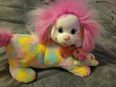 Puppy surprise plush stuffed mom and puppy