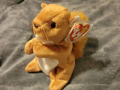 Beanie Baby NUTS the squirrel