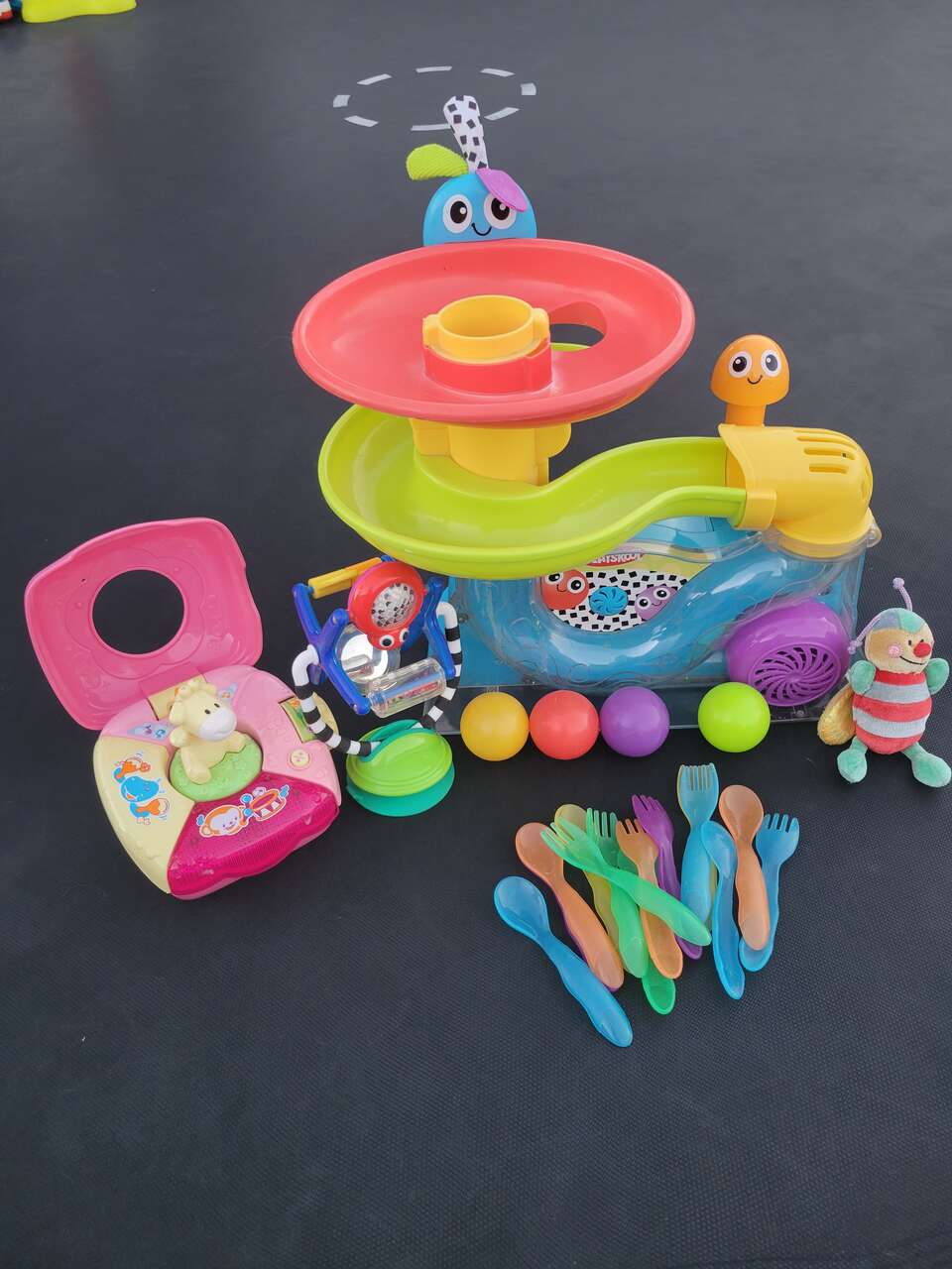 Playskool vtech toddler toys with baby meal time items