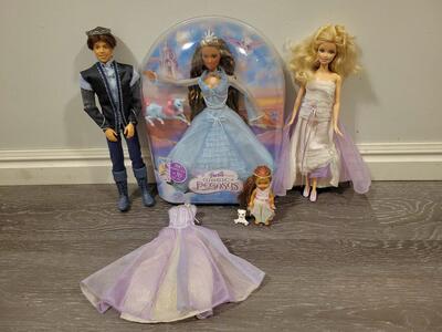 Barbie and the magic of pegasus Rayla the cloud queen, prince Aidan, cloud princess kelly, Annika