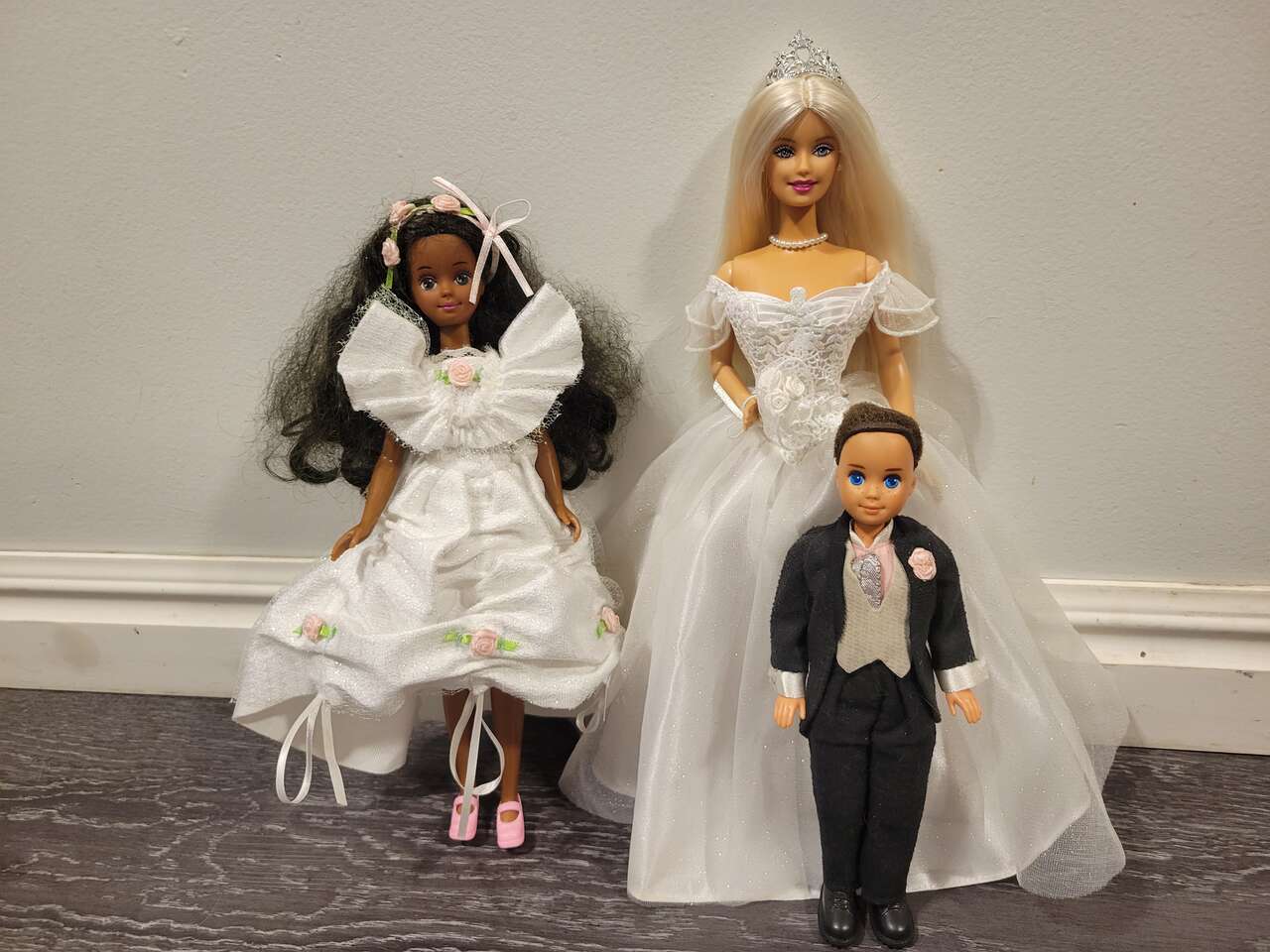 Princess Bride Barbie, midge wedding party Tod, Homecoming Queen Skipper