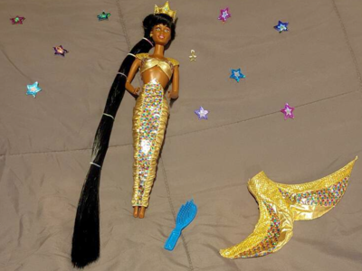 Vintage 1995 Barbie RARE! 1995 JEWEL HAIR MERMAID