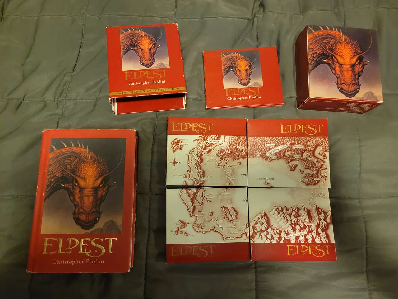 ELDEST Book by Christopher Paolini  HARDBACK with PAPER COVERS And Audio book on CD