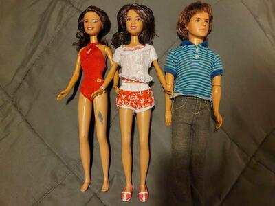 Disney High School Musical barbie Dolls Set of 3 Gabriella, Troy