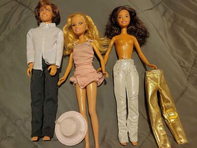 Disney High School Musical barbie Dolls Set of 3 Gabriella, Troy, Sharpay and extra accessories