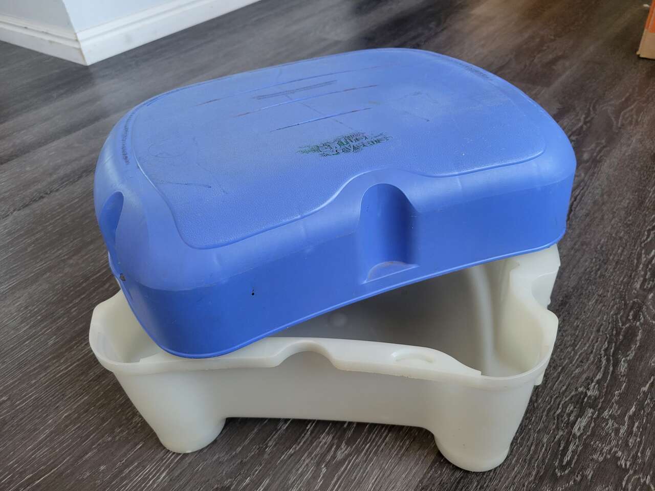 First Years - ‘Sit & Store Parent Bathing Seat and Stepstool’ - Adjustable Height & Toy Storage container