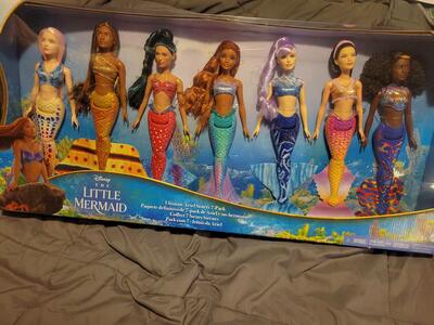 Disney’s The Little Mermaid-Caspia-Indira-Perla-Karina-Mala-Tamika-Ariel Barbie dolls Ultimate Sisters 7 pack set!