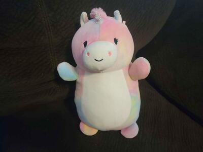 Squishmallows, by KellyToys Hug mees- Bevalee the Unicorn 10" soft plush Animal toy