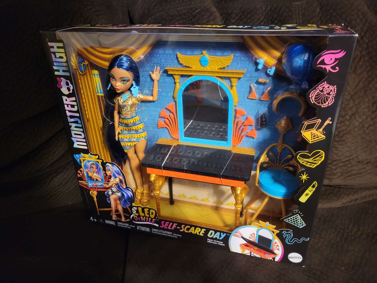 Monster High Cleo DeNial self scare day. Barbie Doll, Furniture, and Accessories Brand New in box