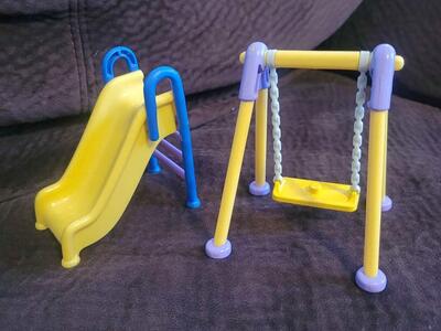 BlueY Giochi Preziosi Playset Playground, Slide and Swing Only