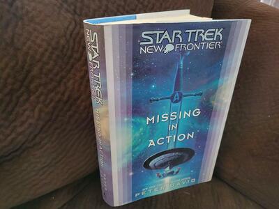 STAR TREK NEW FRONTIER MISSING IN ACTION HARDCOVER BOOK PETER DAVID Like New