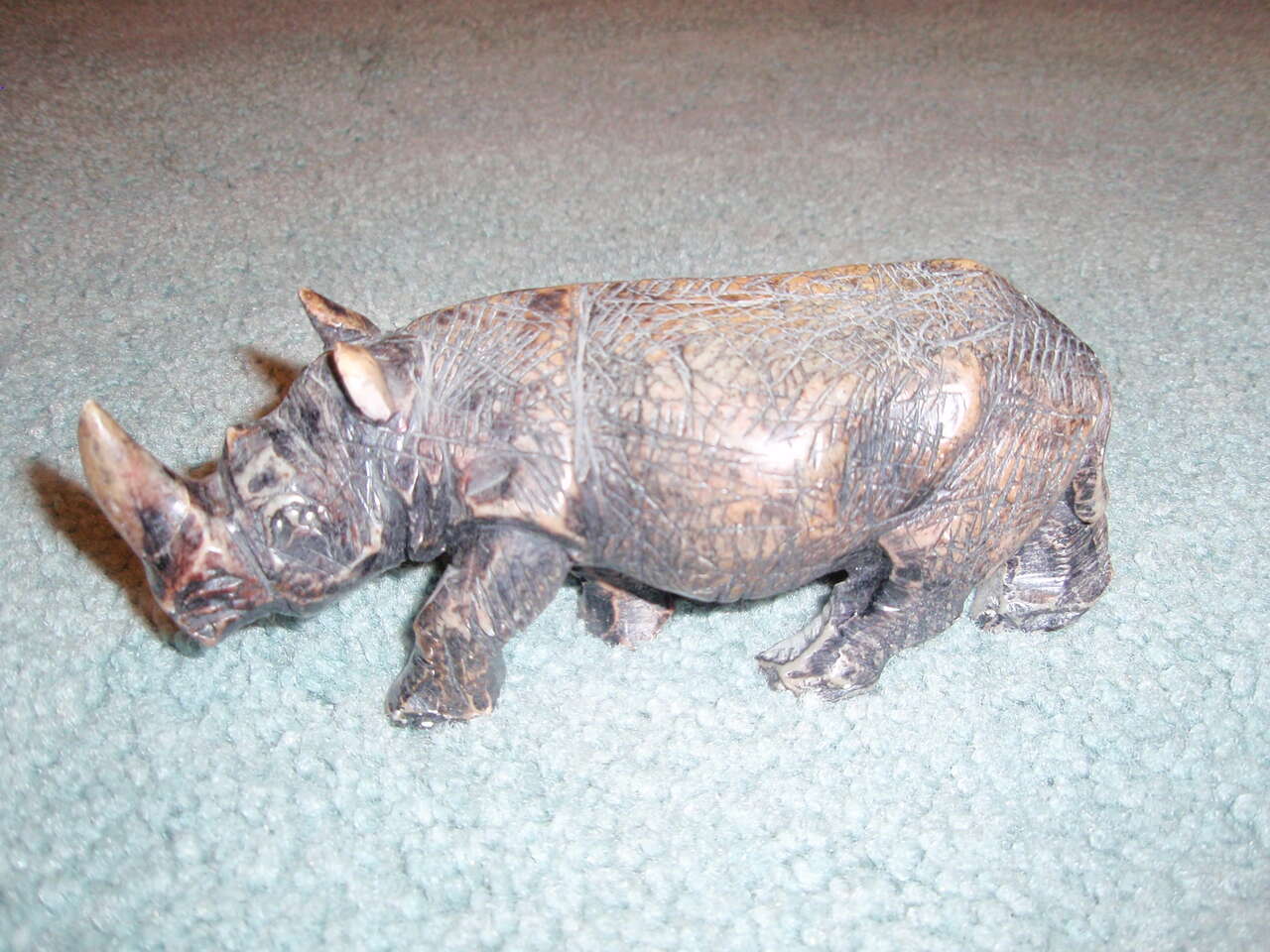Rhino stone carving - one of a kind