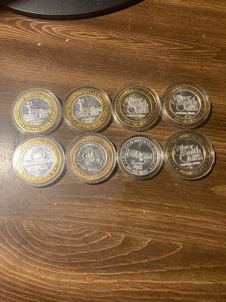 .999 Silver Casino Tokens