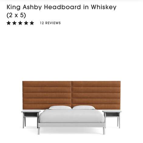 Sleek, modern wall mounted headboard $1300 or best offer