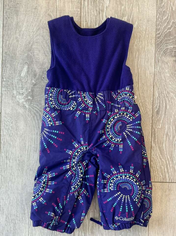 Columbia Sz 3-6 Months Baby Girls Snow Bibs