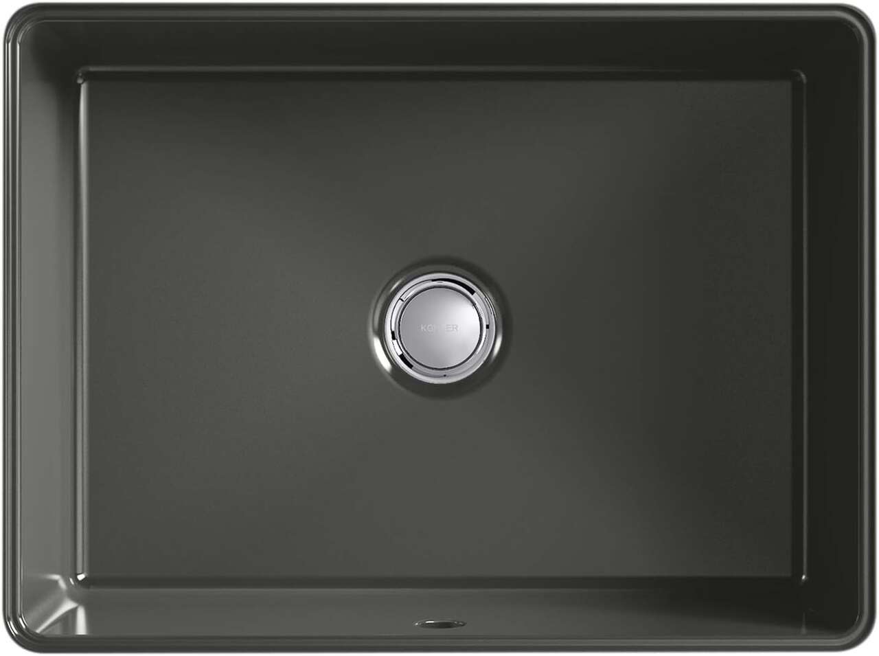 New in box Verticyl Rectangle under-mount bathroom sink Thunder Gray Vitreous China