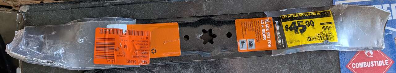 42 in. Mulching Blade Set MTD Cub Cadet Troy-Bilt Craftsman Mowers Replaces OEM 942-0616,942-0616A