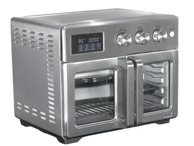 bella PRO - 12-in-1 6-Slice Toaster Oven + 33-qt. Air Fryer with French Doors - Stainless Steel