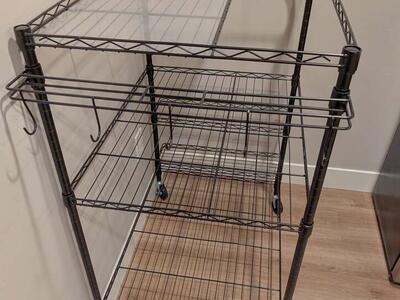 Fitness & Exercise equipment rolling storage cart