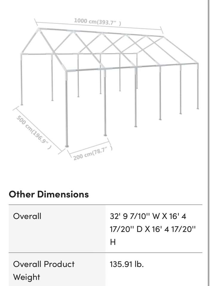 Brand new Vida XL Steel Frame Tents for Weddings, Events & Parties