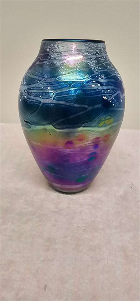 Signed Tom Stoenner Art Vase
