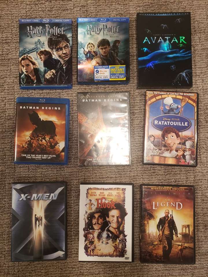 Various Blu Ray and DVD movies