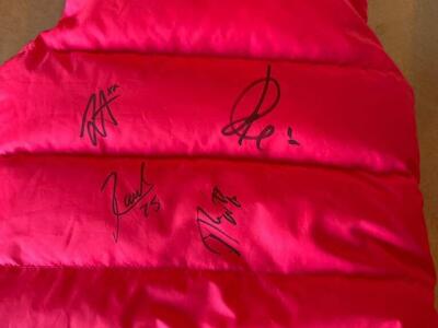 4 Jazz Autographs On Kid's Polo Reversible Vest