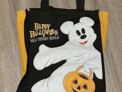 Disney World Mickey Mouse ghost tote bag
