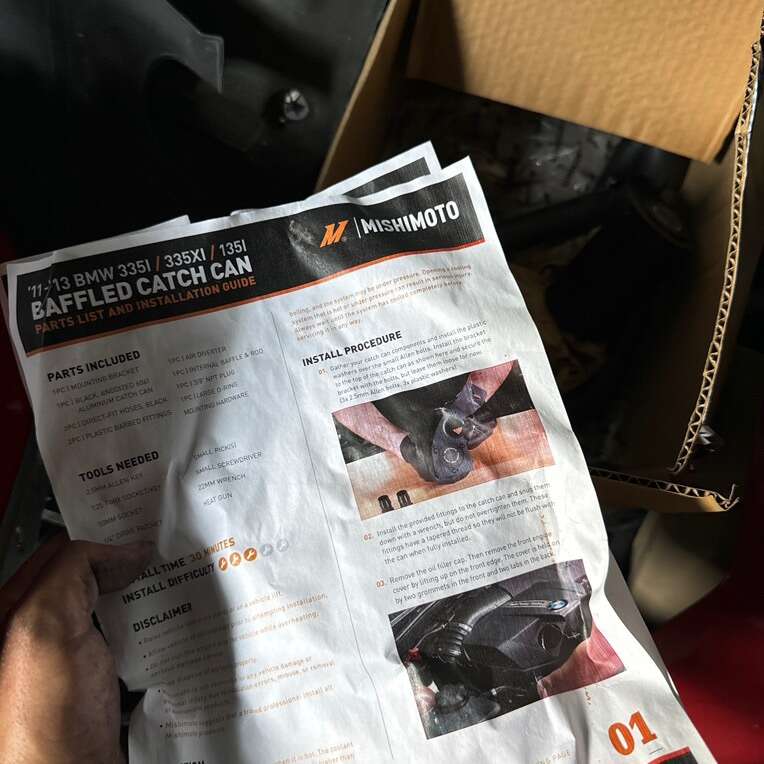 2011-2013 BMW 335i 135i N55 Mishimoto Catch Can