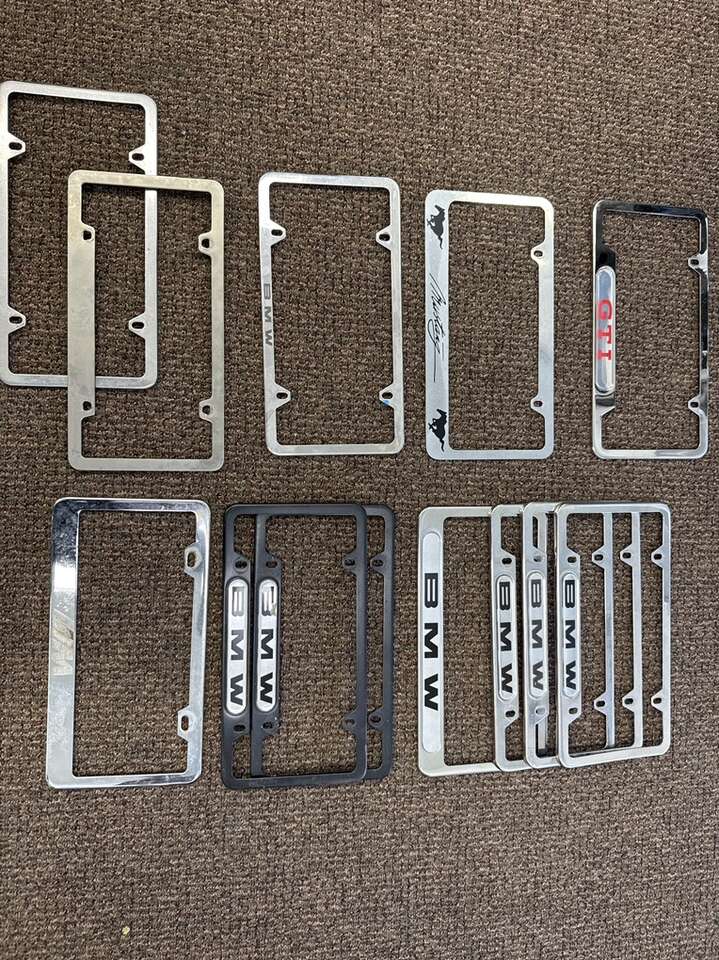 License Plate Frames, BMW GTI TRD Audi Mustang