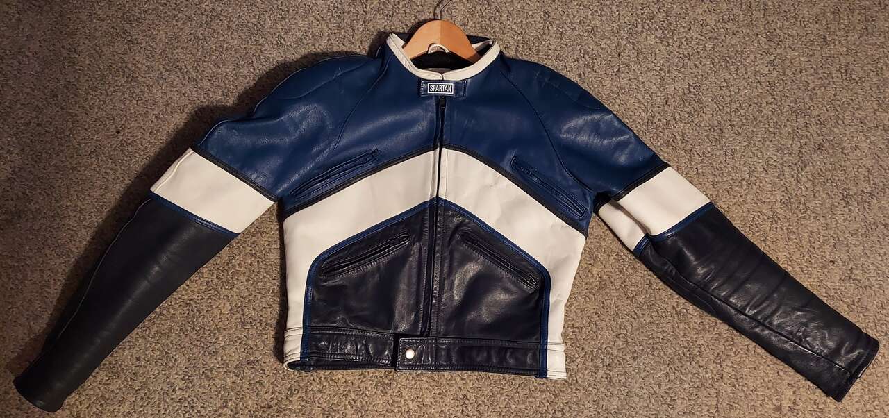 Spartan Leather Motorcycle Jacket - Men's 42/Large