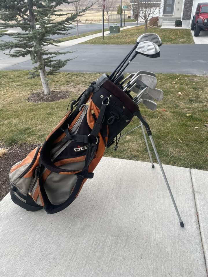 Men's Golf Clubs and Ogio Stand Bag