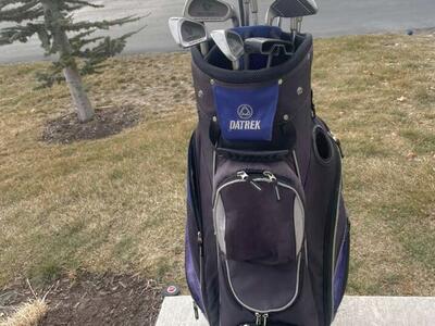 Women's Golf Clubs And Datrek Cart Bag