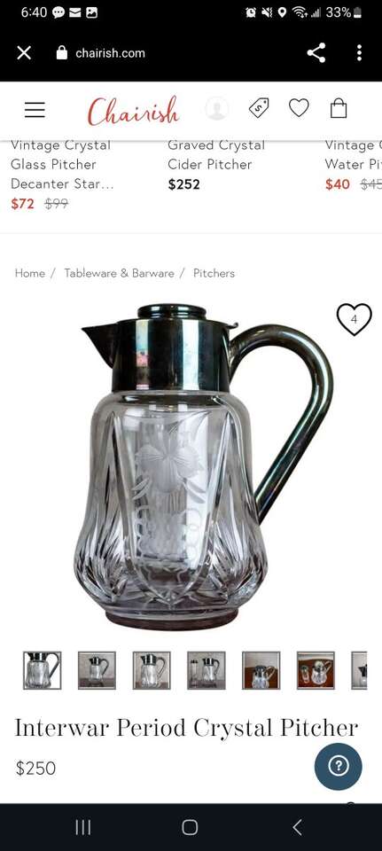 Interwar Vintage water container collectible